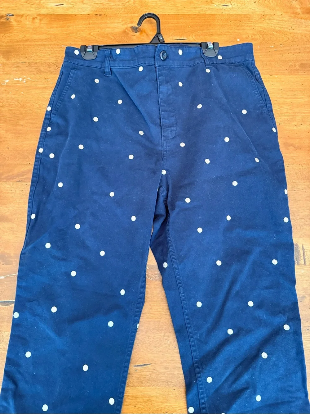 Woman’s Navy Polka Dot Pants